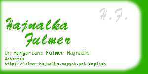 hajnalka fulmer business card